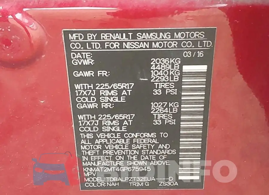KNMAT2MT4GP675945 Photo# 9