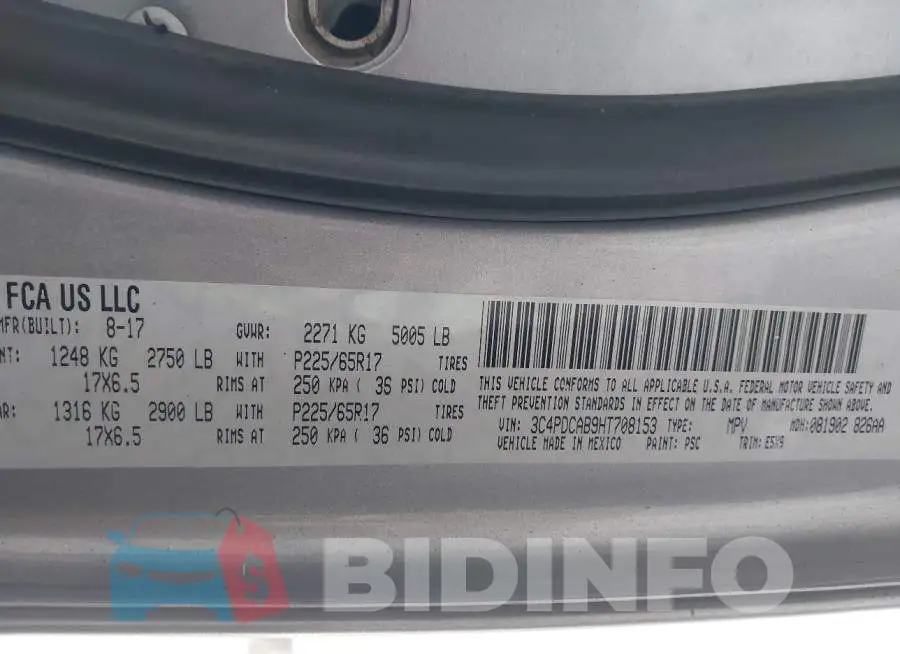 3C4PDCAB9HT708153 Photo# 9