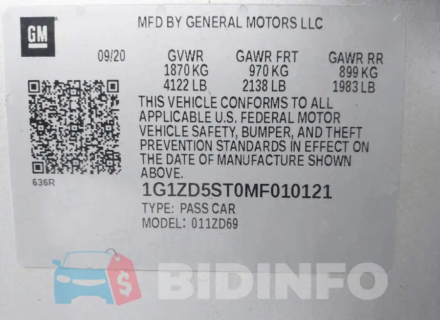 1G1ZD5ST0MF010121 Photo# 9