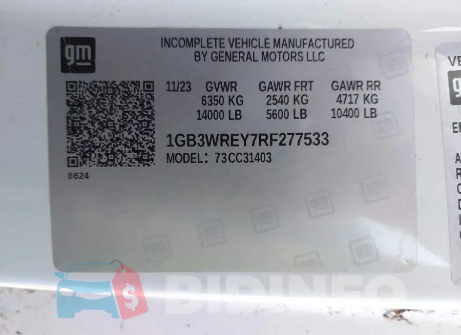 1GB3WREY7RF277533 Photo# 8