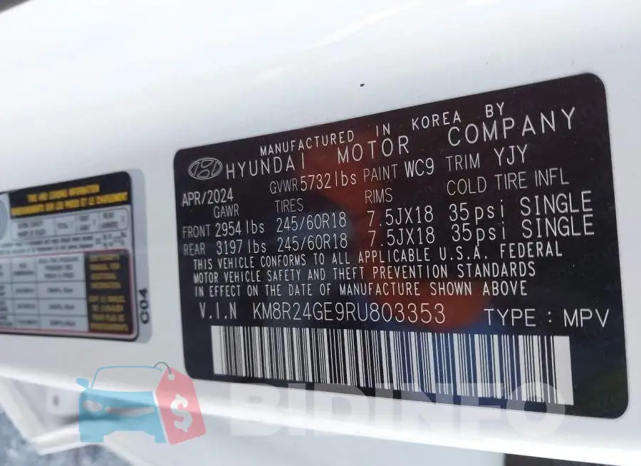 KM8R24GE9RU803353 Photo# 9