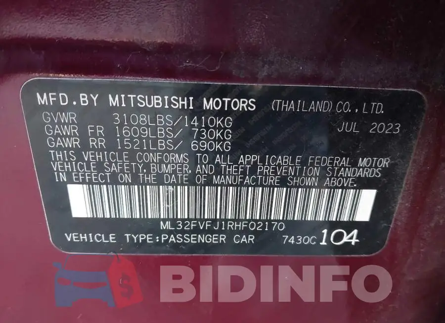 ML32FVFJ1RHF02170 Photo# 8