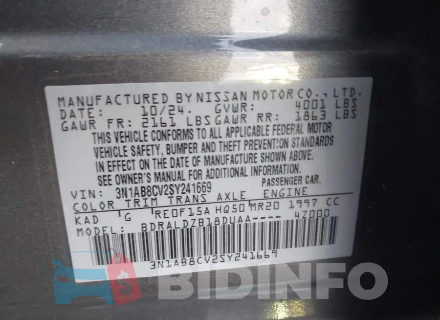 3N1AB8CV2SY241669 Photo# 9