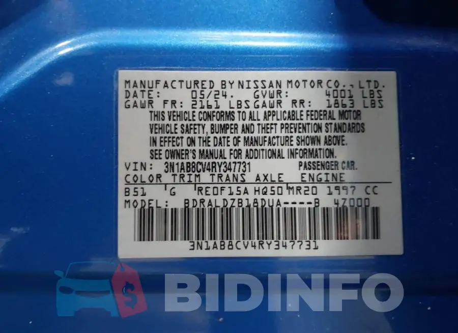 3N1AB8CV4RY347731 Photo# 9