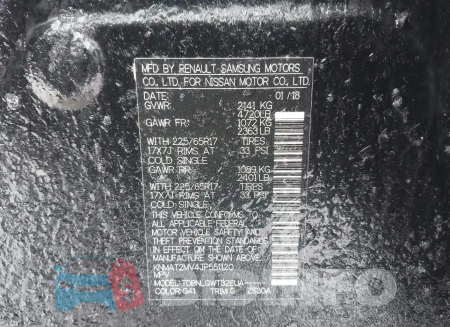 KNMAT2MV4JP551120 Photo# 9