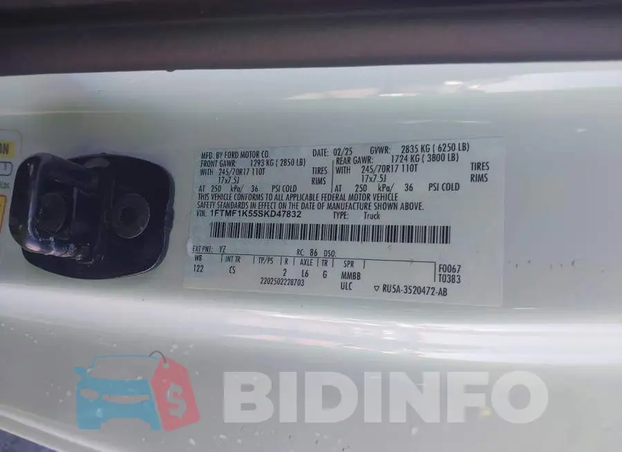 1FTMF1K55SKD47832 Photo# 9