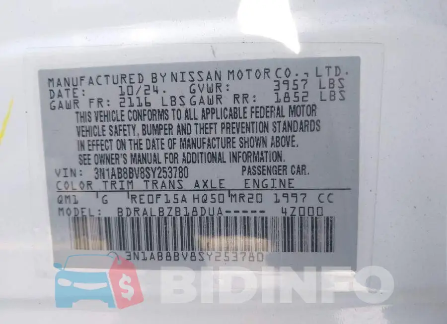 3N1AB8BV8SY253780 Photo# 9