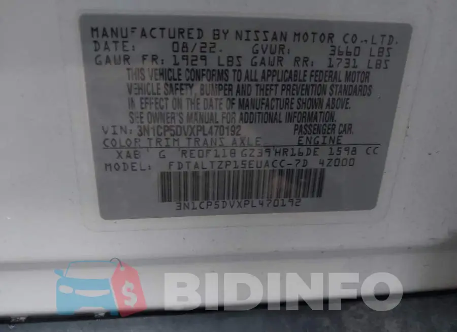 3N1CP5DVXPL470192 Photo# 9