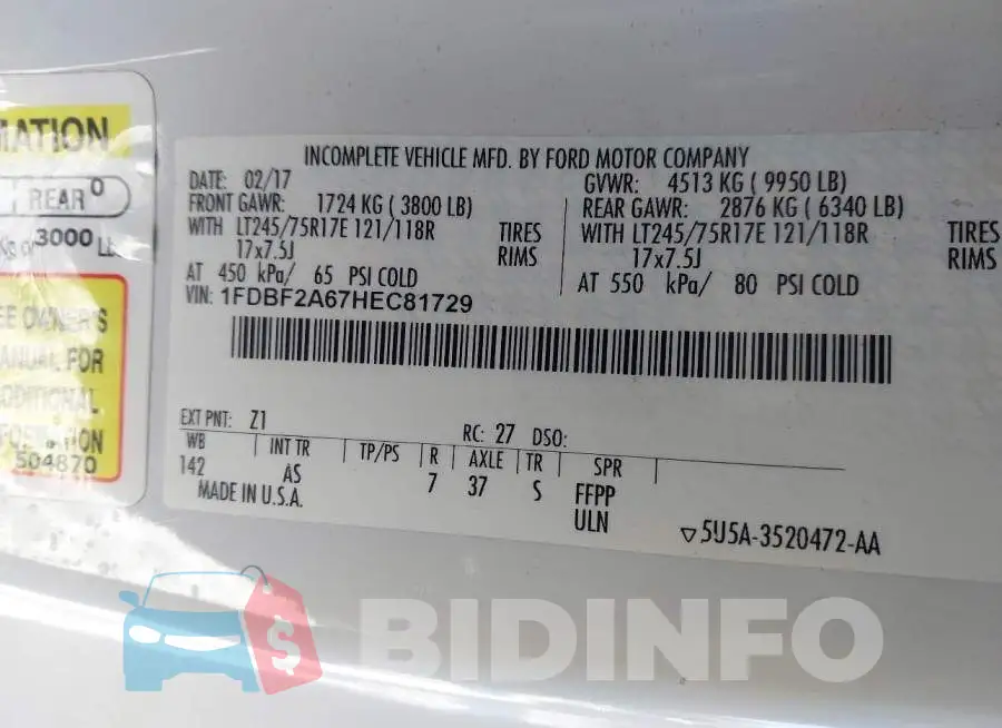 1FDBF2A67HEC81729 Photo# 9