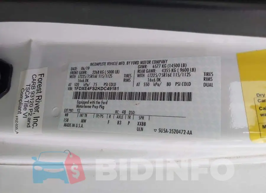 1FDXE4FS2KDC49181 Photo# 8