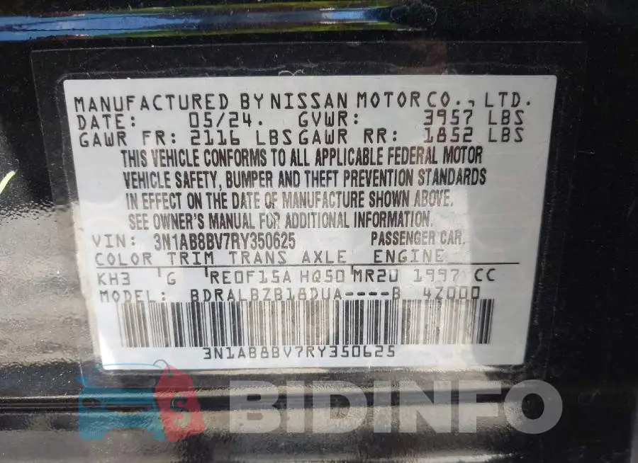 3N1AB8BV7RY350625 Photo# 9