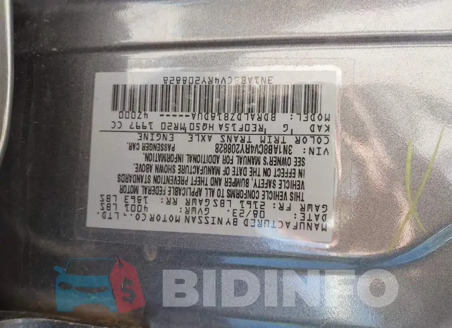 3N1AB8CV4RY208828 Photo# 9