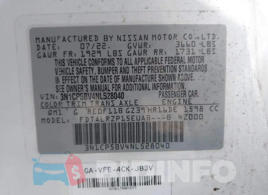 3N1CP5BV4NL528040 Photo# 9