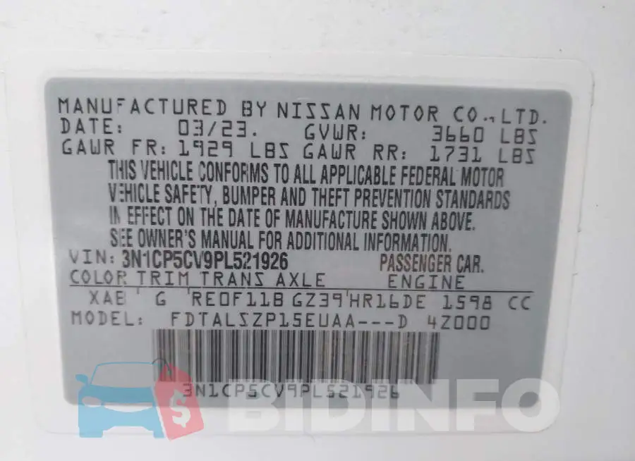 3N1CP5CV9PL521926 Photo# 9