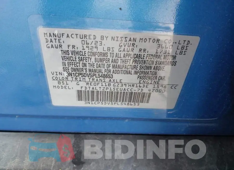 3N1CP5DV5PL548653 Photo# 9