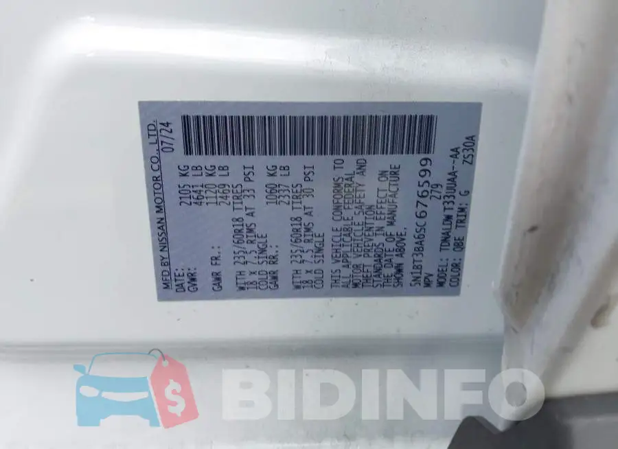 5N1BT3BA6SC676599 Photo# 9
