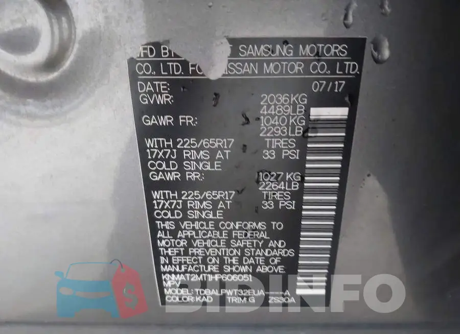 KNMAT2MT1HP606051 Photo# 9