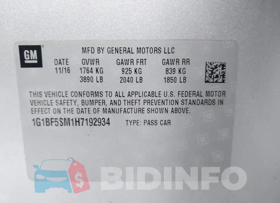 1G1BF5SM1H7192934 Photo# 9