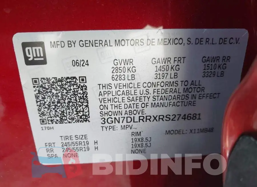 3GN7DLRRXRS274681 Photo# 9