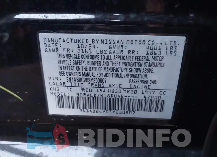 3N1AB8CV0SY250807 Photo# 9