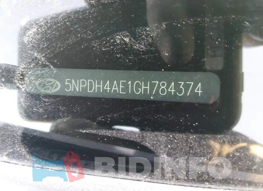 5NPDH4AE1GH784374 Photo# 9