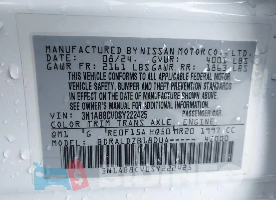 3N1AB8CV0SY222425 Photo# 9