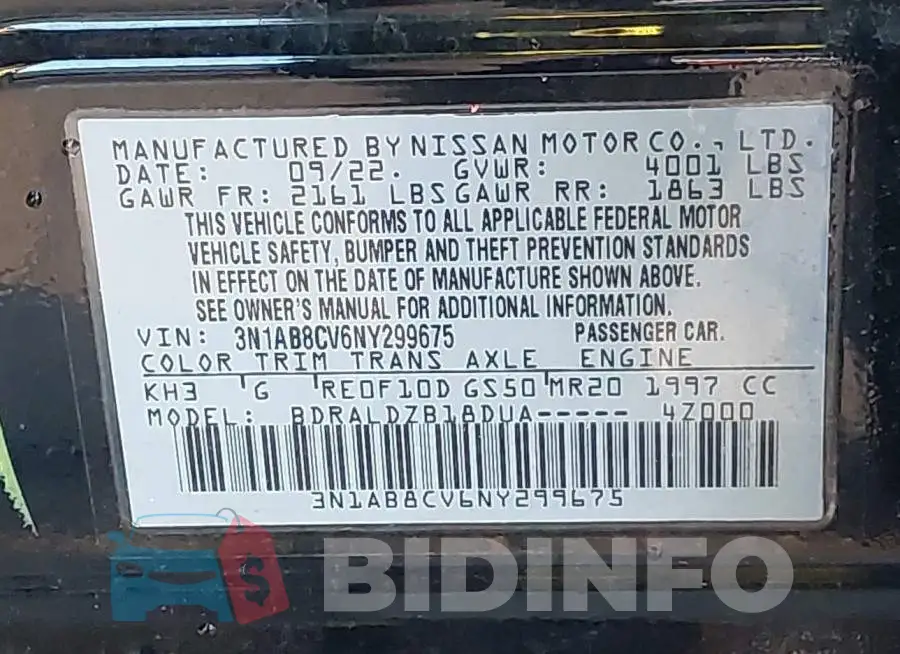 3N1AB8CV6NY299675 Photo# 9