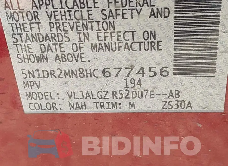 5N1DR2MN8HC677456 Photo# 9