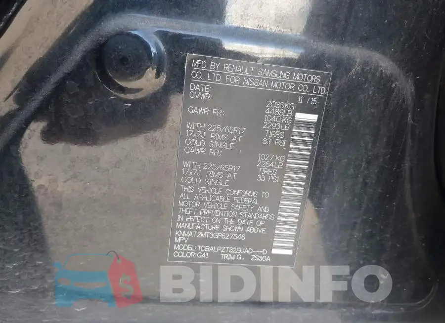 KNMAT2MT3GP627546 Photo# 9