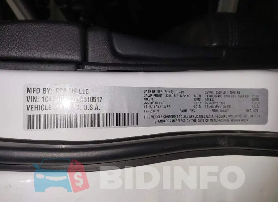 1C4RJFBG2MC510517 Photo# 9