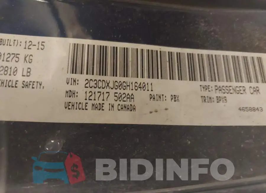 2C3CDXJG0GH164011 Photo# 9