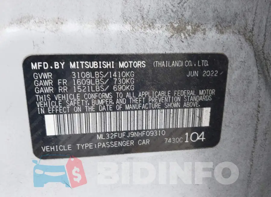 ML32FUFJ9NHF09310 Photo# 9
