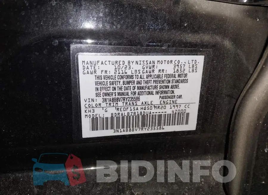 3N1AB8BV7RY235586 Photo# 9