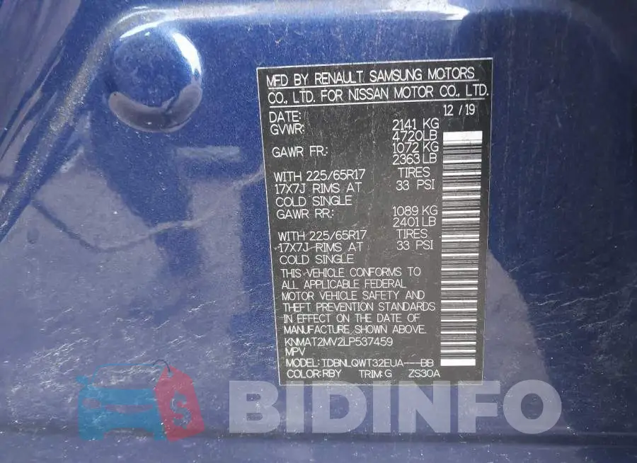 KNMAT2MV2LP537459 Photo# 9