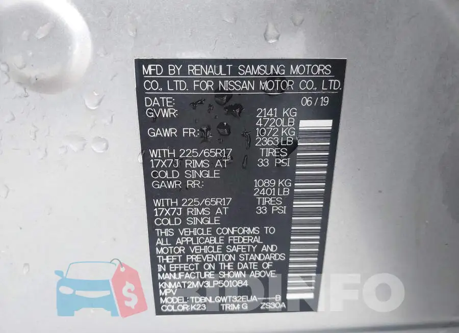 KNMAT2MV3LP501084 Photo# 9