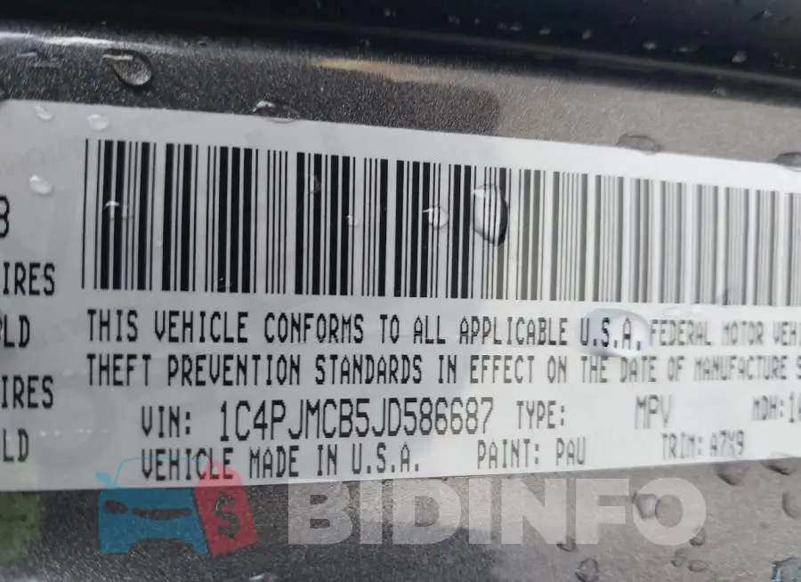 1C4PJMCB5JD586687 Photo# 9