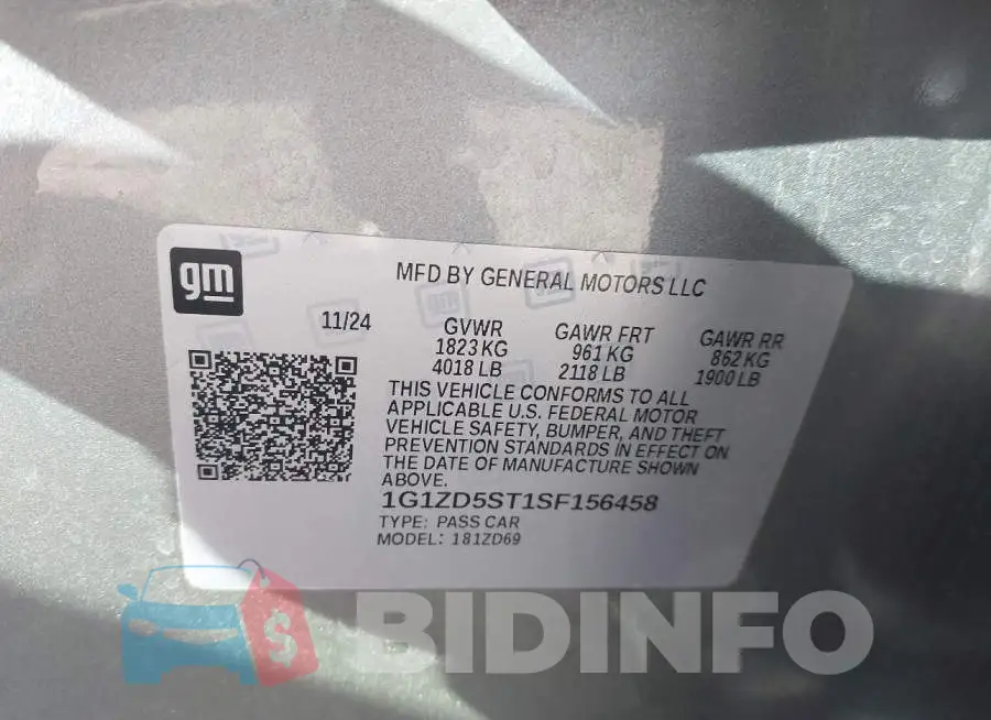 1G1ZD5ST1SF156458 Photo# 9