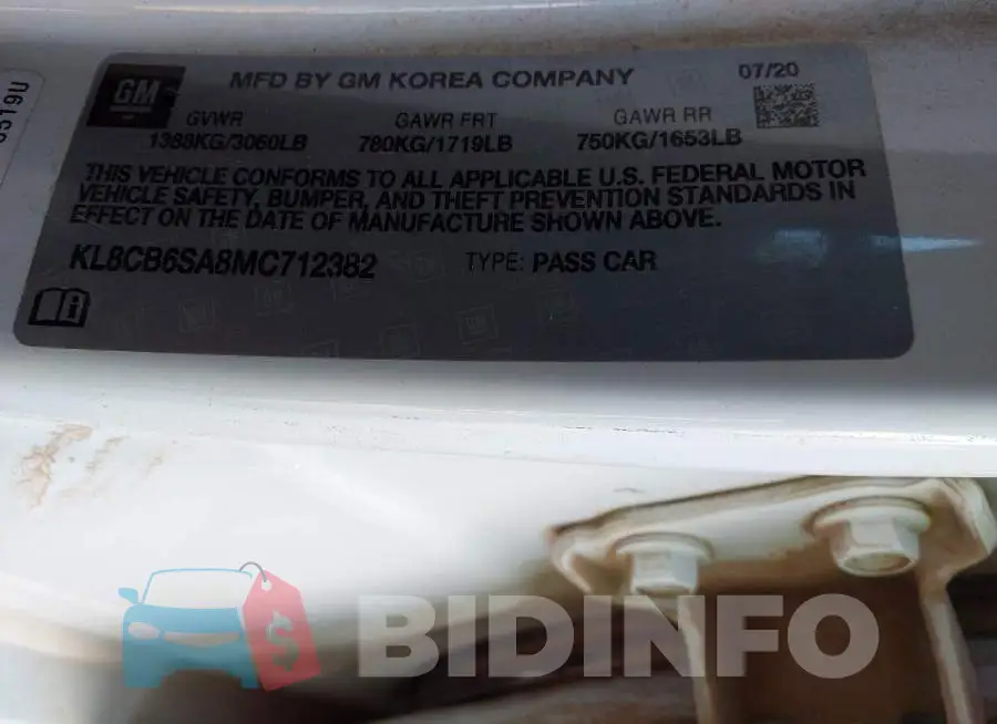 KL8CB6SA8MC712382 Photo# 9