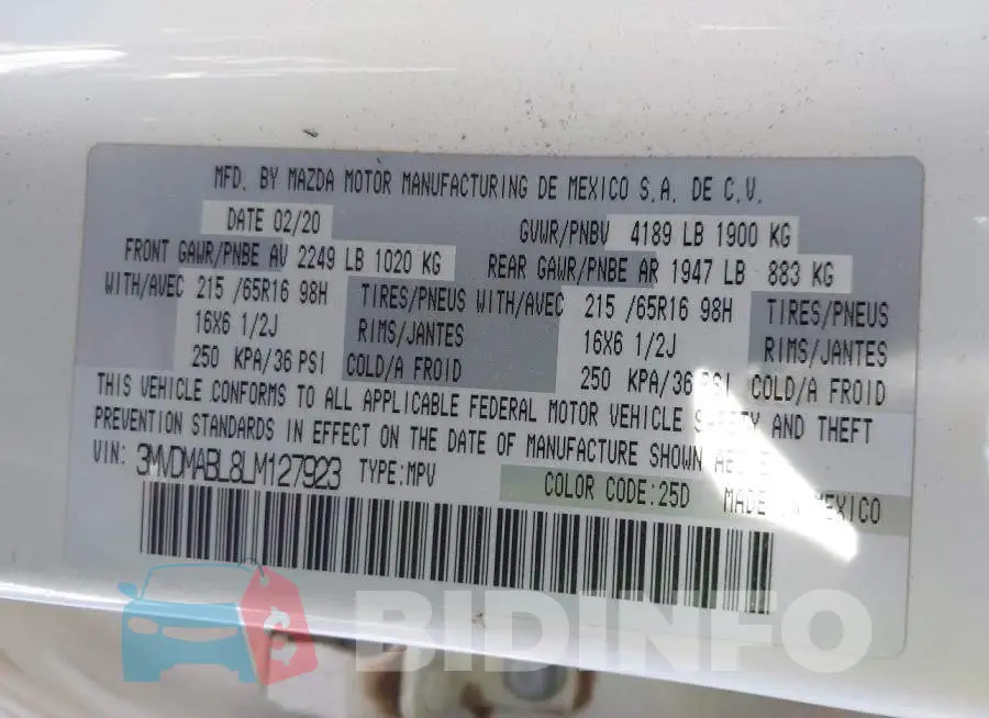 3MVDMABL8LM127923 Photo# 9