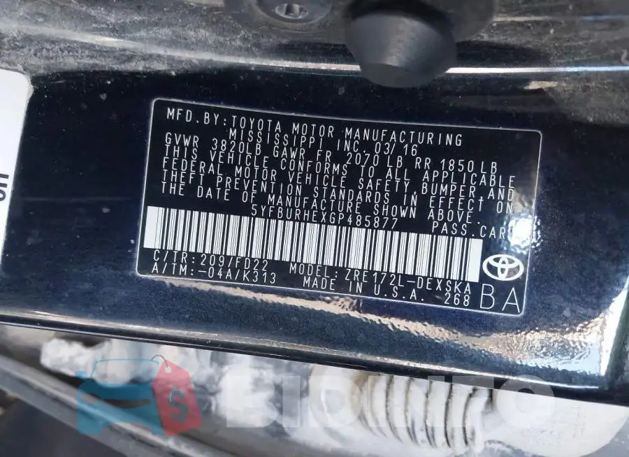 5YFBURHEXGP485877 Photo# 9