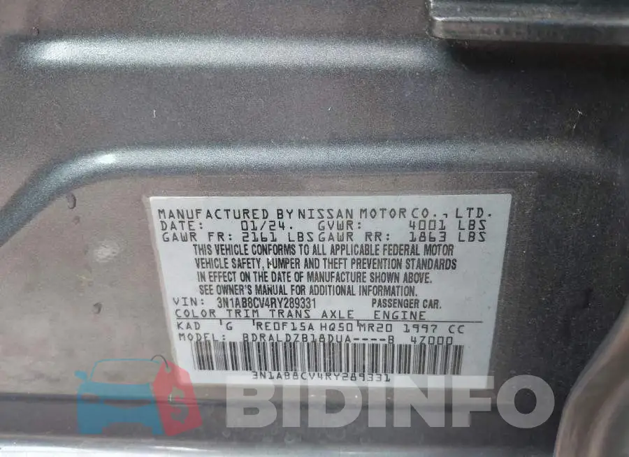 3N1AB8CV4RY289331 Photo# 9