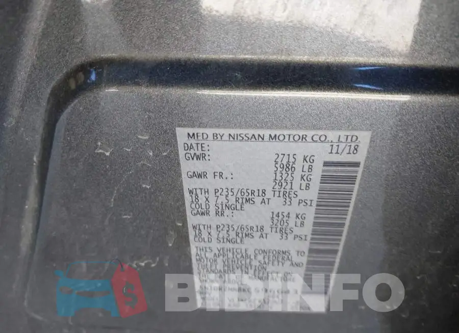 5N1DR2MN8KC596643 Photo# 9