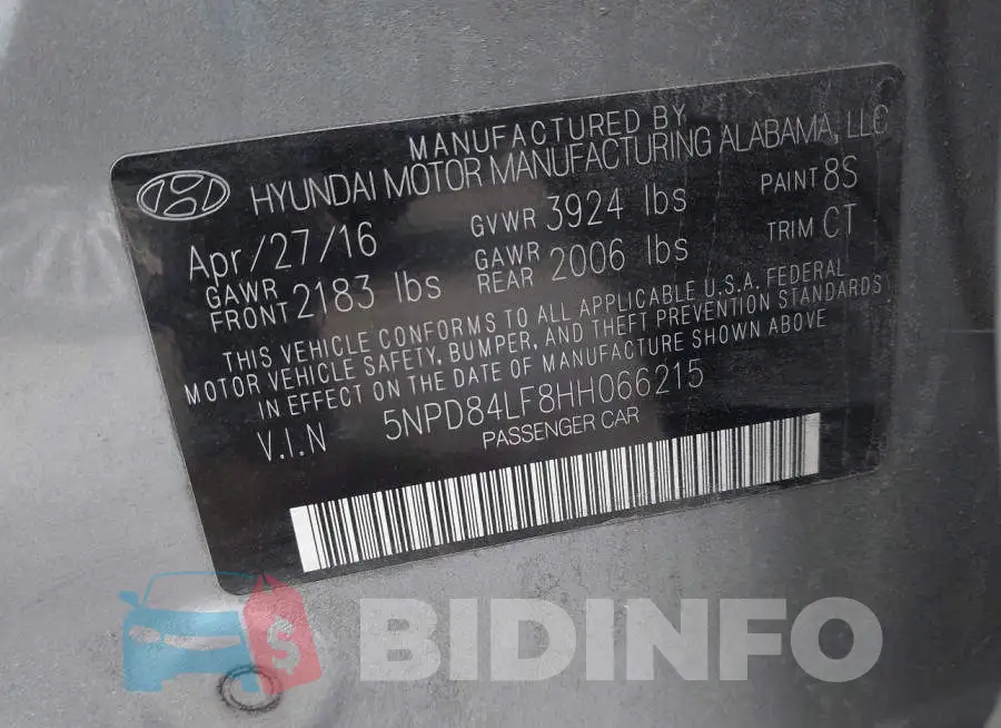 5NPD84LF8HH066215 Photo# 9