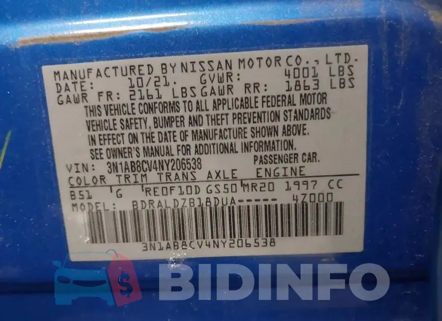 3N1AB8CV4NY206538 Photo# 9