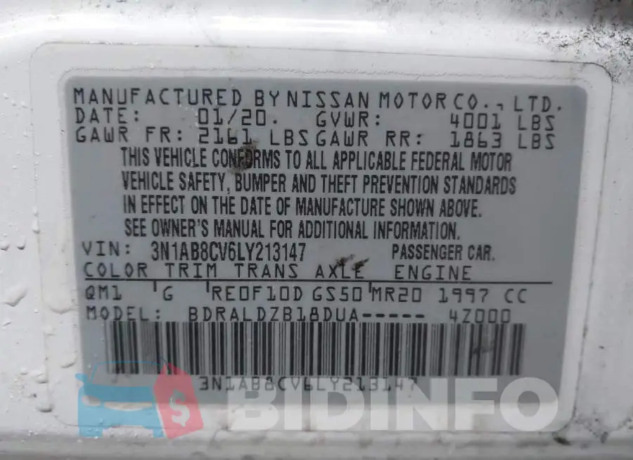 3N1AB8CV6LY213147 Photo# 9