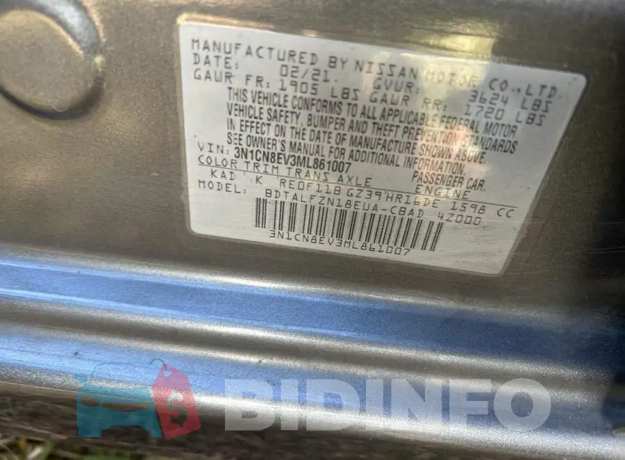 3N1CN8EV3ML861007 Photo# 9