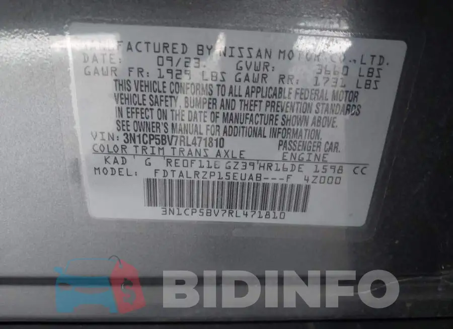 3N1CP5BV7RL471810 Photo# 9