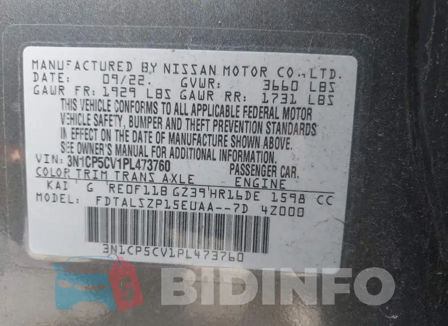 3N1CP5CV1PL473760 Photo# 9