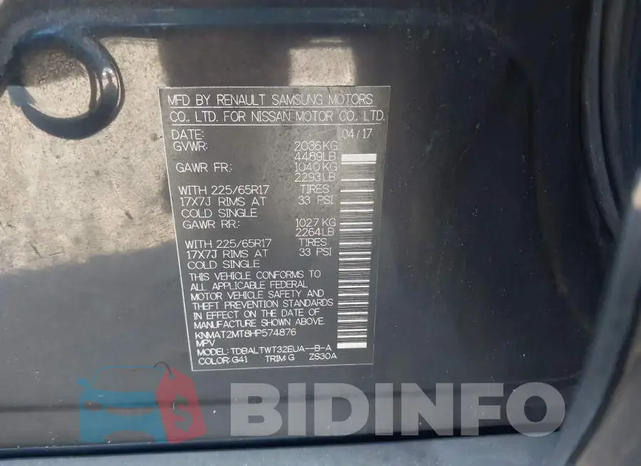 KNMAT2MT8HP574876 Photo# 9