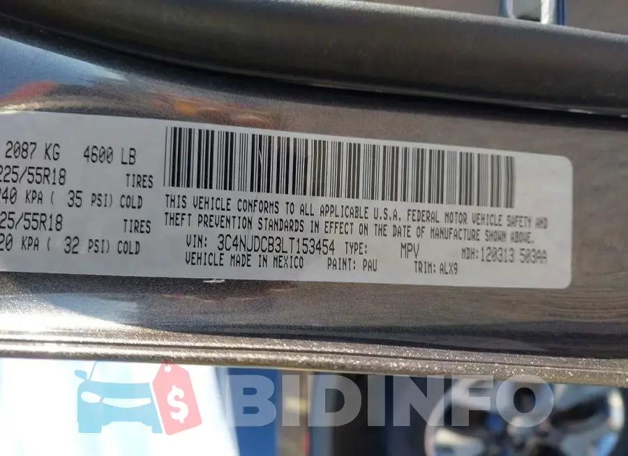 3C4NJDCB3LT153454 Photo# 9